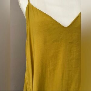 Zara chartreuse modal sheath dress size medium-Midi length